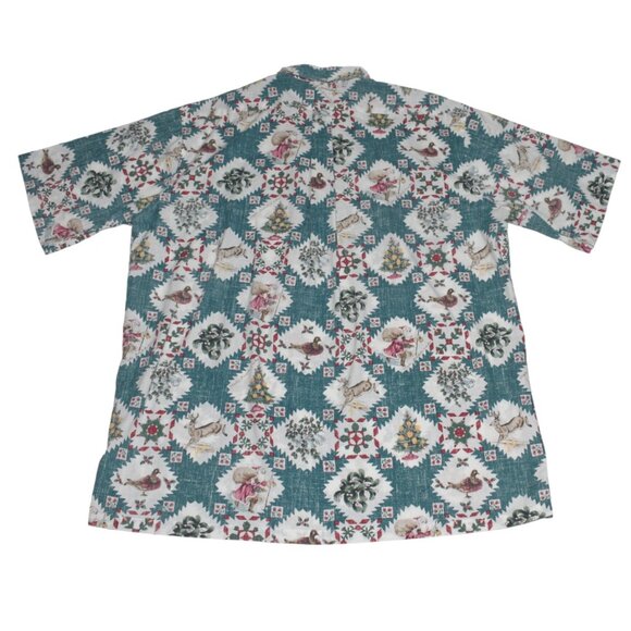 Vintage 90s 1992 Reyn Spooner Christmas Shirt Hawaiian Camp Half Button Up XXL - Picture 9 of 9